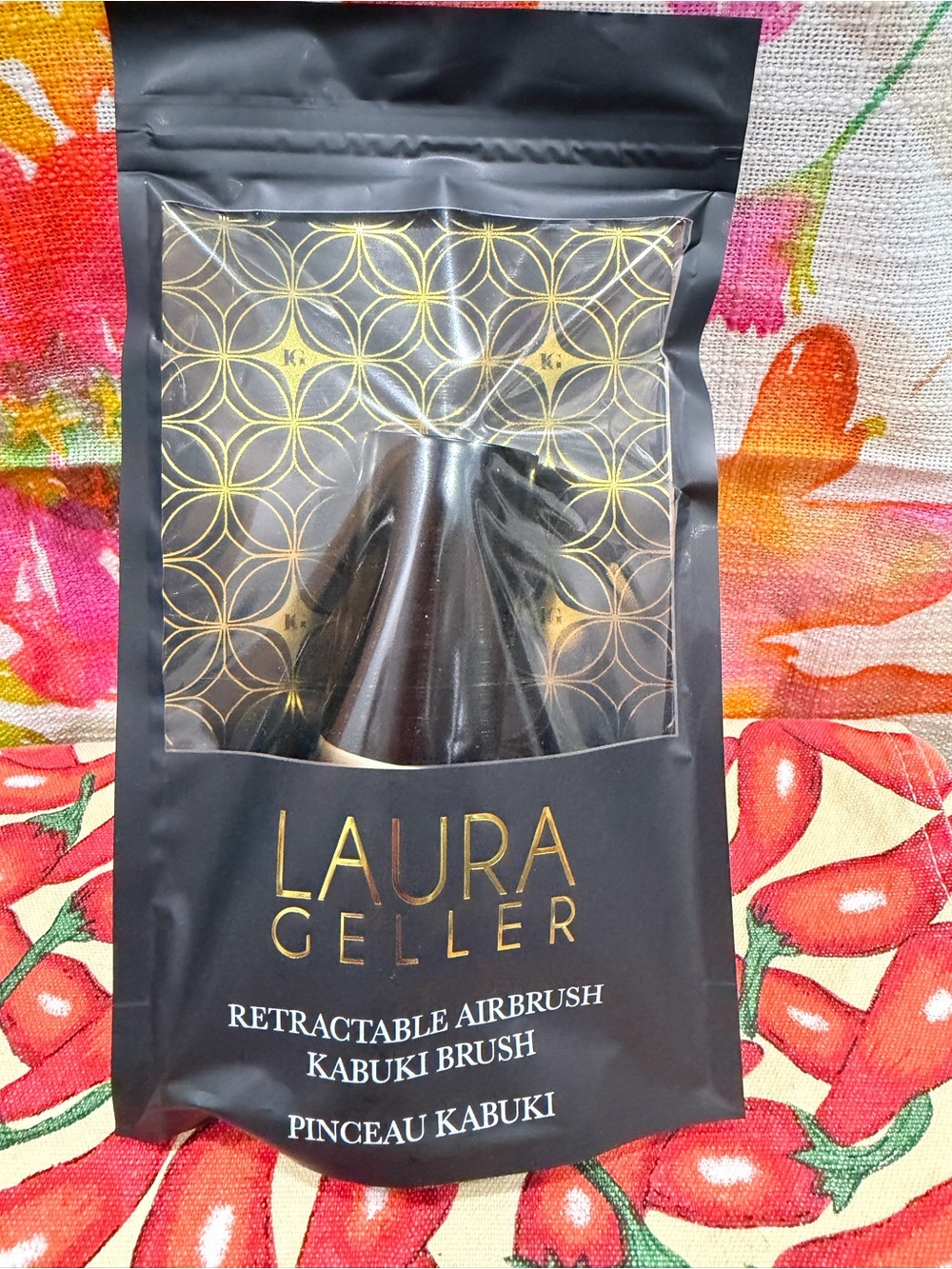Laura Geller Black Retractable Kabuki Brush in Branded Packaging